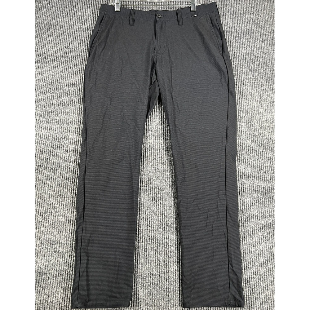 Travis Mathew Pants Mens 34x31 Black Chino Golf Performance Outdoor Casual